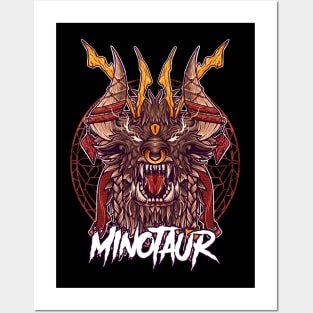 Minotaur Head Posters and Art